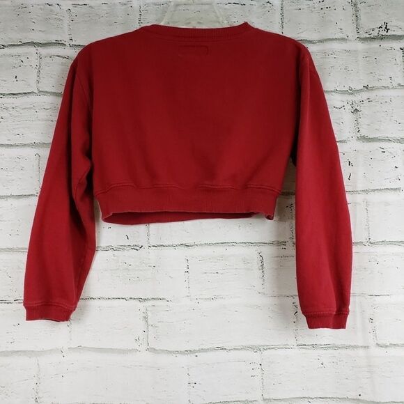 B.U.M. equipment cropped sweatshirt red cotton - Picture 6 of 6